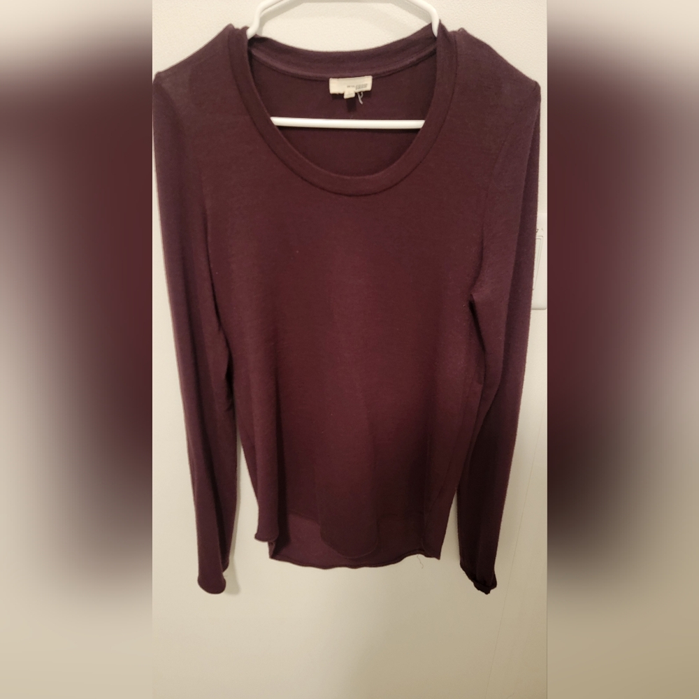 wilfred free, Go-to Longsleeve, Burgundy, Large